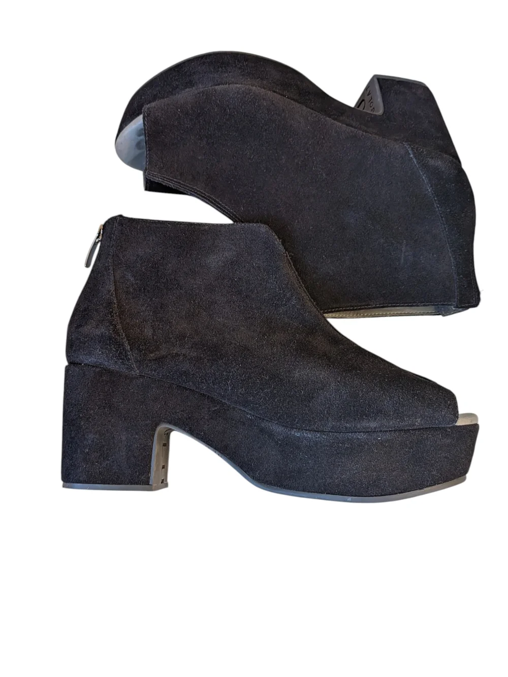 Chocolat Blu Gabe Open Toe Platform Bootie...Size 10